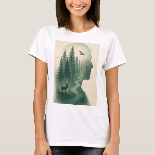 T-shirt Fille seule (Devant)