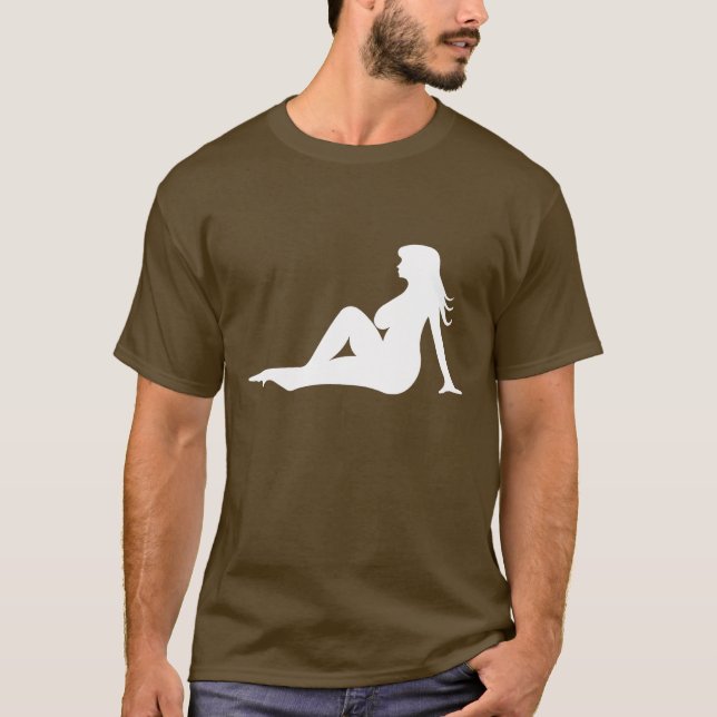 T-shirt Fille sinueuse de bavette/bavette gallon (Devant)