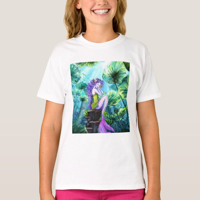 T-shirt Fille Sirène Magnifique (Devant)