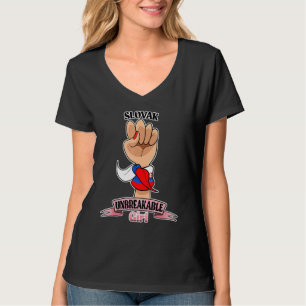 T-shirt Fille slovaque incassable I Patrimoine slovaque I