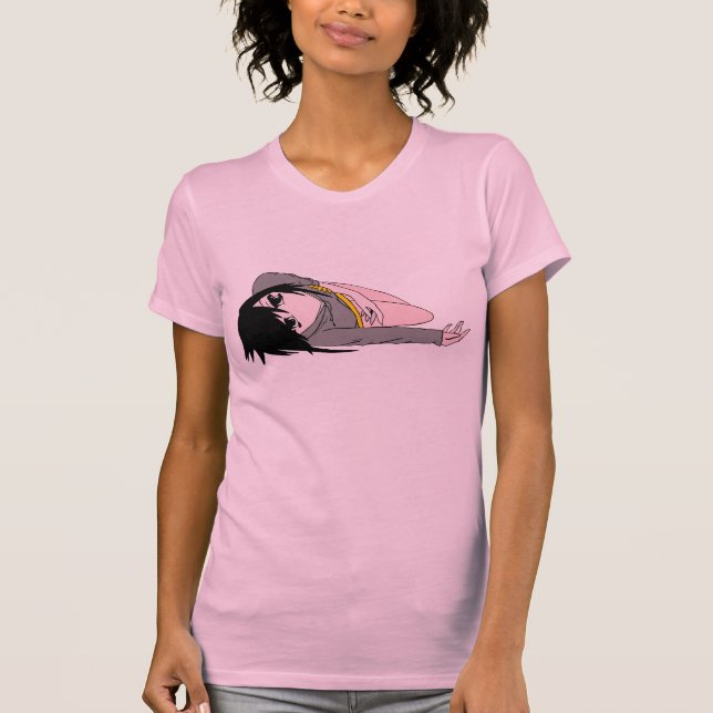 T-SHIRT FILLE SOMNOLENTE DE MANGA (Devant)