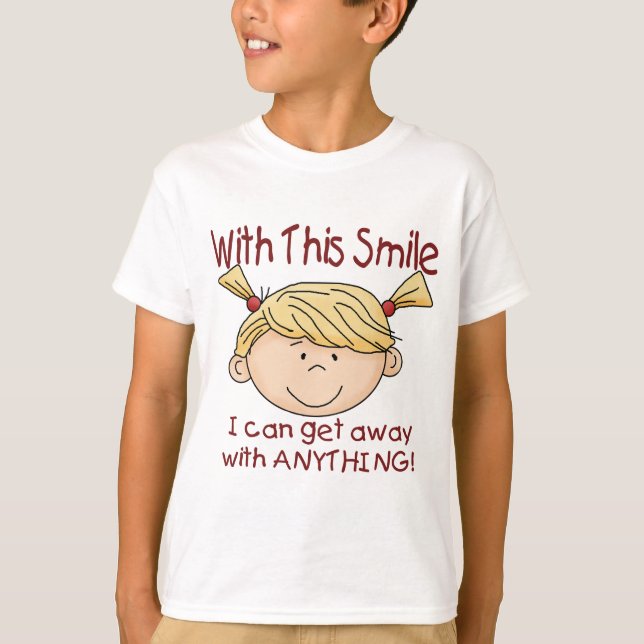 T-shirt Fille sourire (Devant)