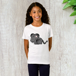 T-shirt fille souris de dessin