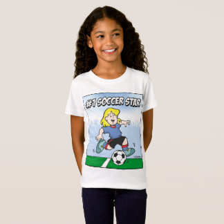 T-Shirt Fille Star Footballeuse