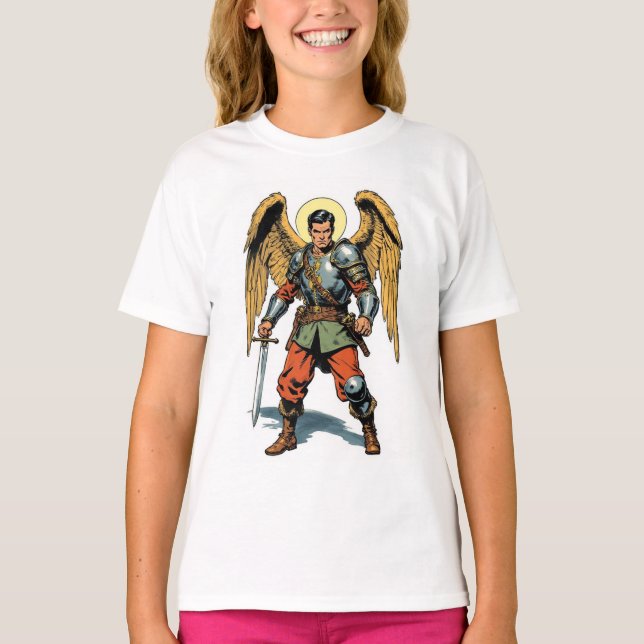 T-shirt fille style BD Rétro St Michael (Devant)