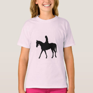 T-shirt Fille sur le cheval