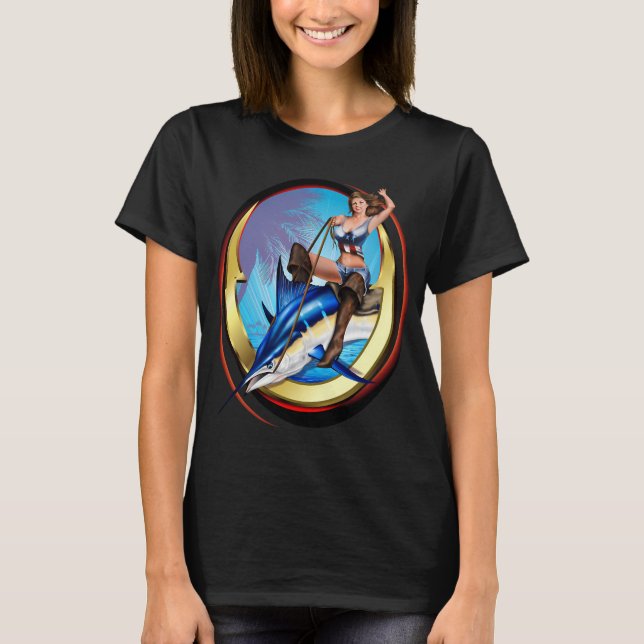 T-shirt fille sur l'étoile (Devant)