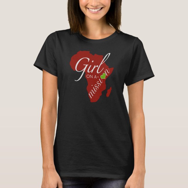T-shirt Fille sur une mission - Afrique (Devant)