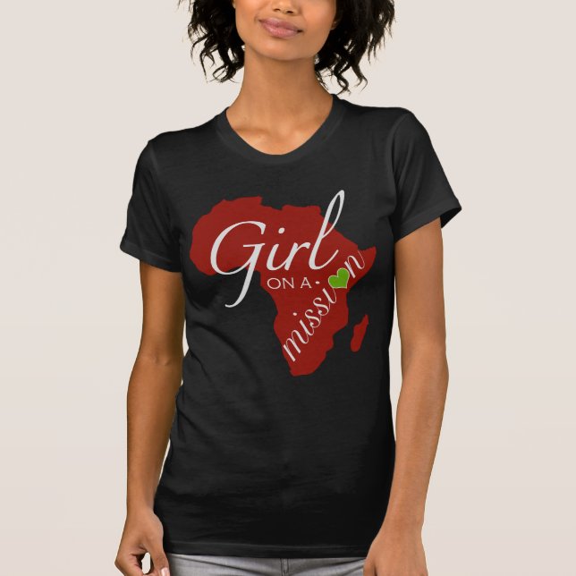 T-shirt Fille sur une mission - Afrique (Devant)