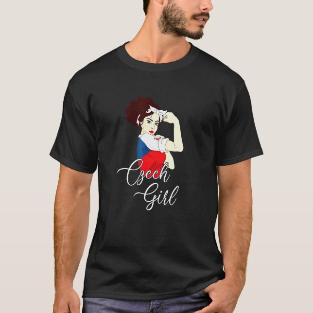 T-shirt Fille tchèque République tchèque (Devant)
