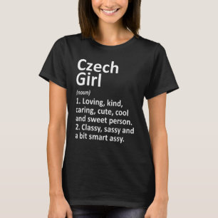 T-shirt FILLE TCHÈQUE RÉPUBLIQUE TCHÈQUE Racines du pays