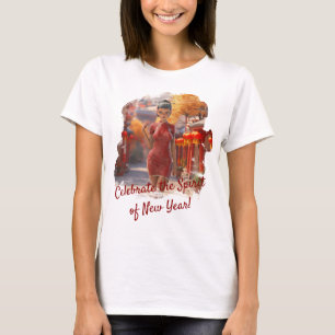 T-shirt Fille Toon Exotique Fête le Nouvel An Chinois