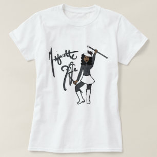 T-Shirt Fille Tournoyant Gris Blanc