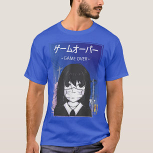 T-shirt Fille triste Japon esthétique Harajuku Manga