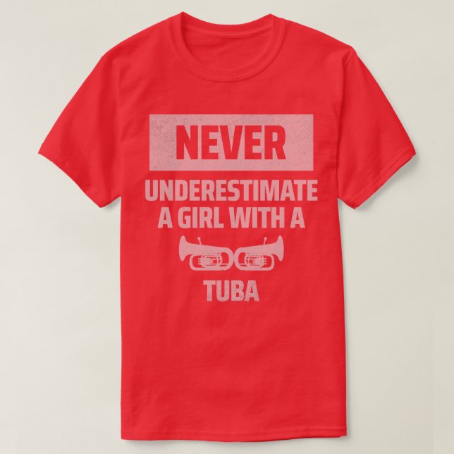 T-shirt fille tuba (Design devant)
