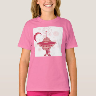 T-shirt Fille UFO rétro