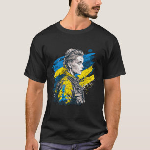 T-shirt Fille ukrainienne - Force face à l'opposition