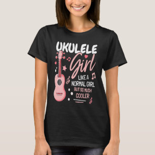 T-shirt Fille Ukulele Joueur I Femmes Ukulele I Fille Uku