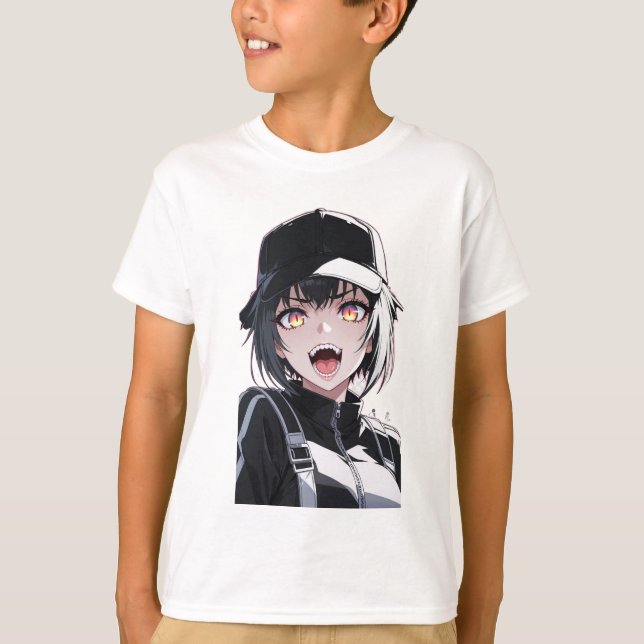 T-Shirt Fille Vampire Anime (Devant)