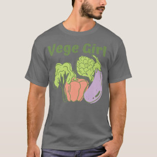 T-shirt Fille végétale, Fille végétarienne, Fille végétale