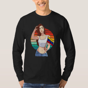 T-shirt Fille vénézuélienne Drapeau Venezuela Fierté vénéz