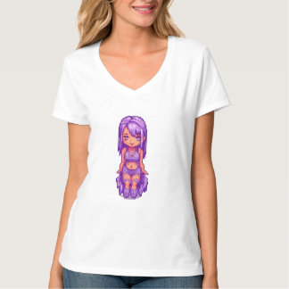 T-shirt Fille violette