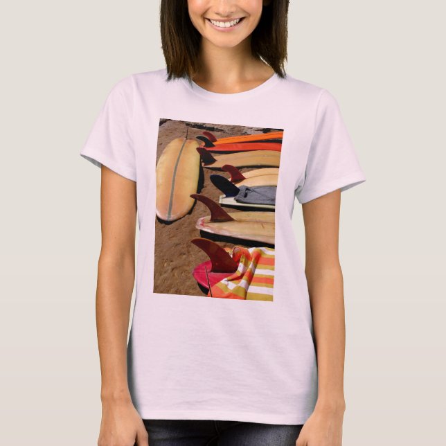 T-shirt fille Wahine surfer (Devant)