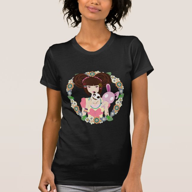 T-shirt Fille Yuriko de Harajuku (Devant)