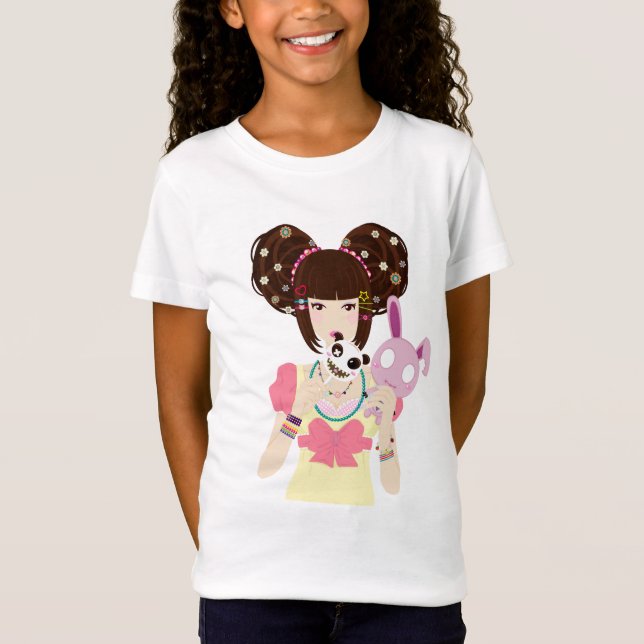 T-Shirt Fille Yuriko de Harajuku (Devant)