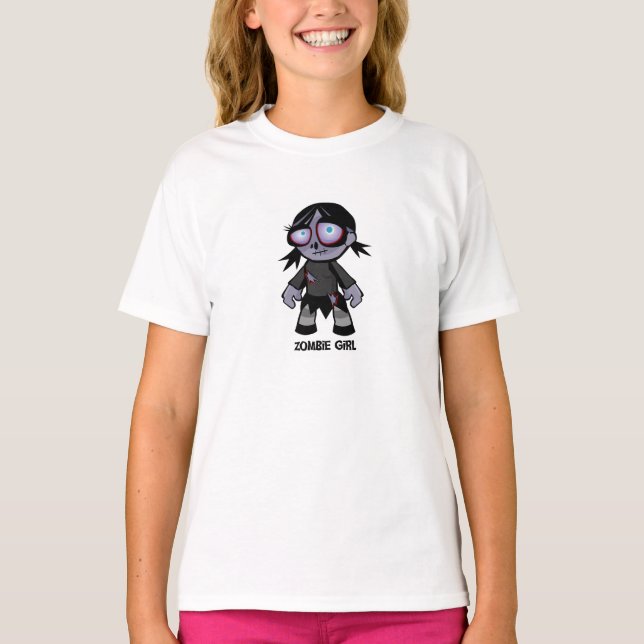 T-shirt Fille Zombie (Devant)