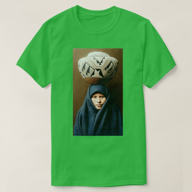 T-shirt Fille Zuni avec pot (Design devant)