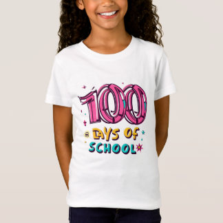 T-Shirt Filles 100 Jours D'École