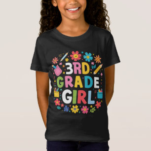T-Shirt Filles 3e année Fille Première année Retour à l'éc