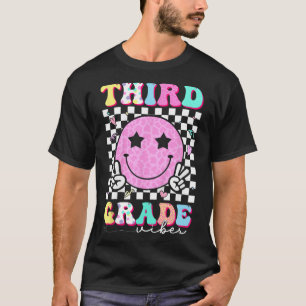 T-shirt Filles 3e année Vibes Sourire visage Retour à l'éc
