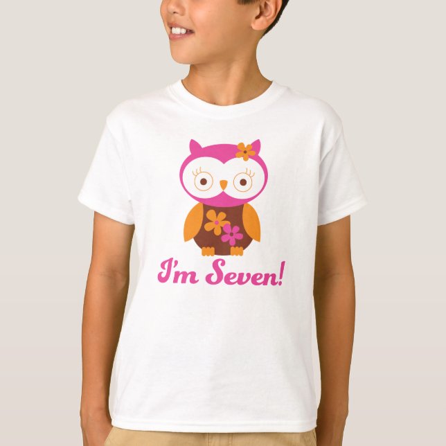 T-shirt Filles 7e anniversaire (Devant)