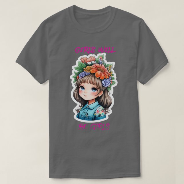 T-shirt filles 8 (Design devant)