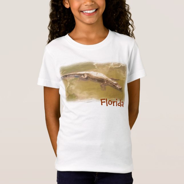 T-Shirt Filles alligator chemise Floride (Devant)