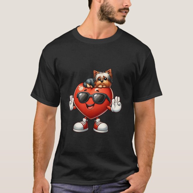 T-shirt Filles Amoureux des animaux Yorkshire Terrier Vale (Devant)