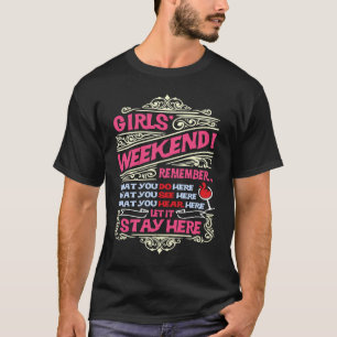 T-shirt Filles amusantes week-end Voyage Getaway Vacances