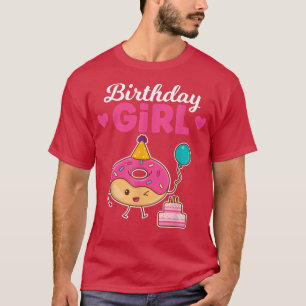 T-shirt Filles Anniversaire Fête Amant Donut 