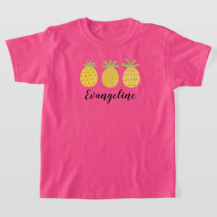 T-shirt Filles Aquarelle Aiguille Trio