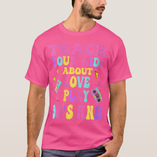 T-shirt Filles Artistes Rb Filles Vintage 90 S R Et B Grap
