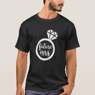 T-shirt Filles Avenir mignon Mme Fiançailles Mariage Maria