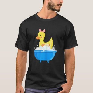 T-shirt Filles Bain Canard Jaune Boules de savon en caoutc