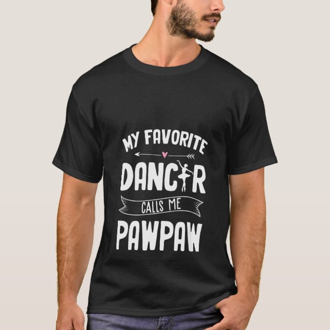 T-shirt Filles Ballet Pawpaw Ma danseuse préférée M'appell (Devant)