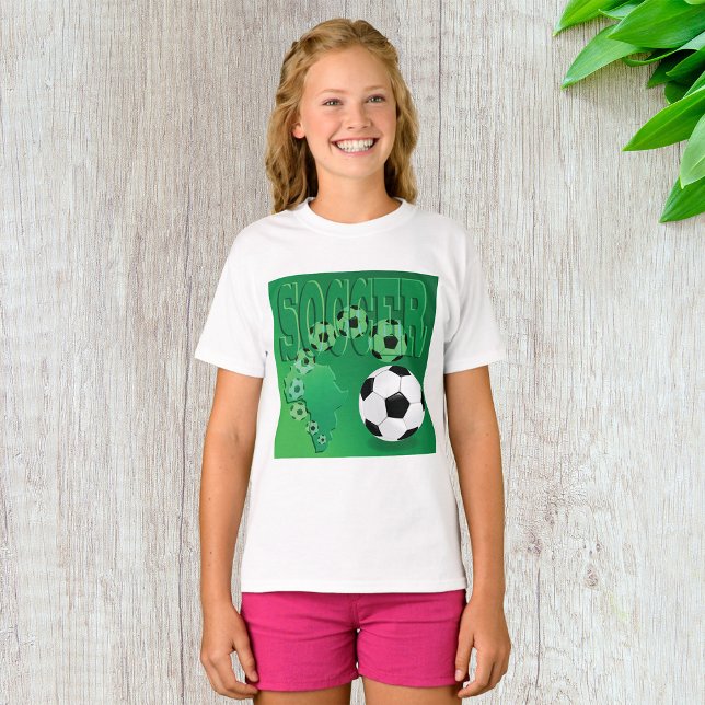 T-Shirt Filles Balls De Football (Créateur téléchargé)