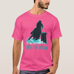 T-shirt Filles Barrel Racer Tourner Et Brûler Barrel Racer