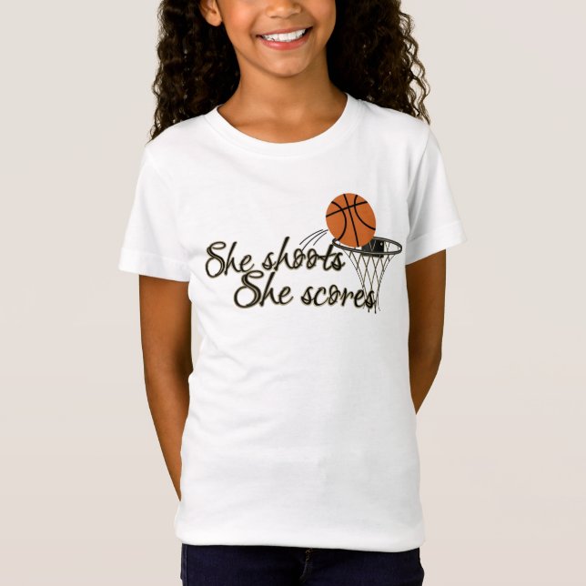 T-Shirt Filles Basketball Tee (Devant)