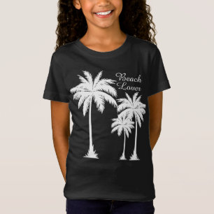 T-Shirt Filles Beach Tropical 
