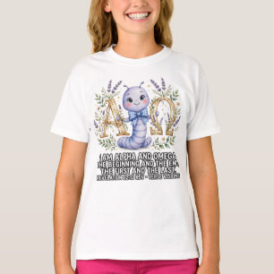 T-shirt Filles-Bible KJV-Apocalypse 22:13 Chemise Ver de T